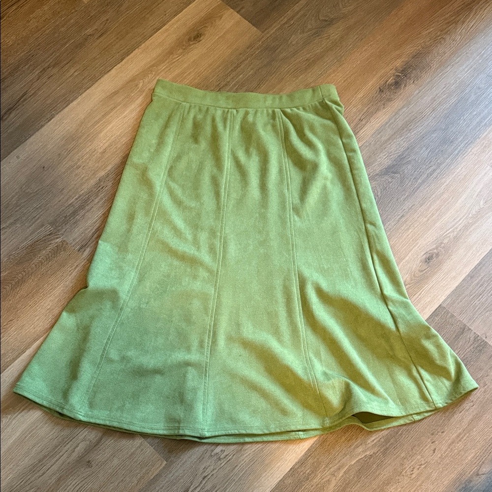 Green A-Line Women's Skirt